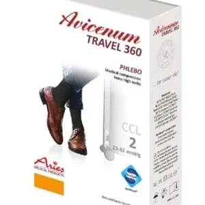 Podkolanówki uciskowe Aries Avicenum PHLEBO 360 TRAVEL COTTON II klasa